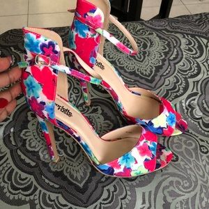 Charlotte Russe floral heels